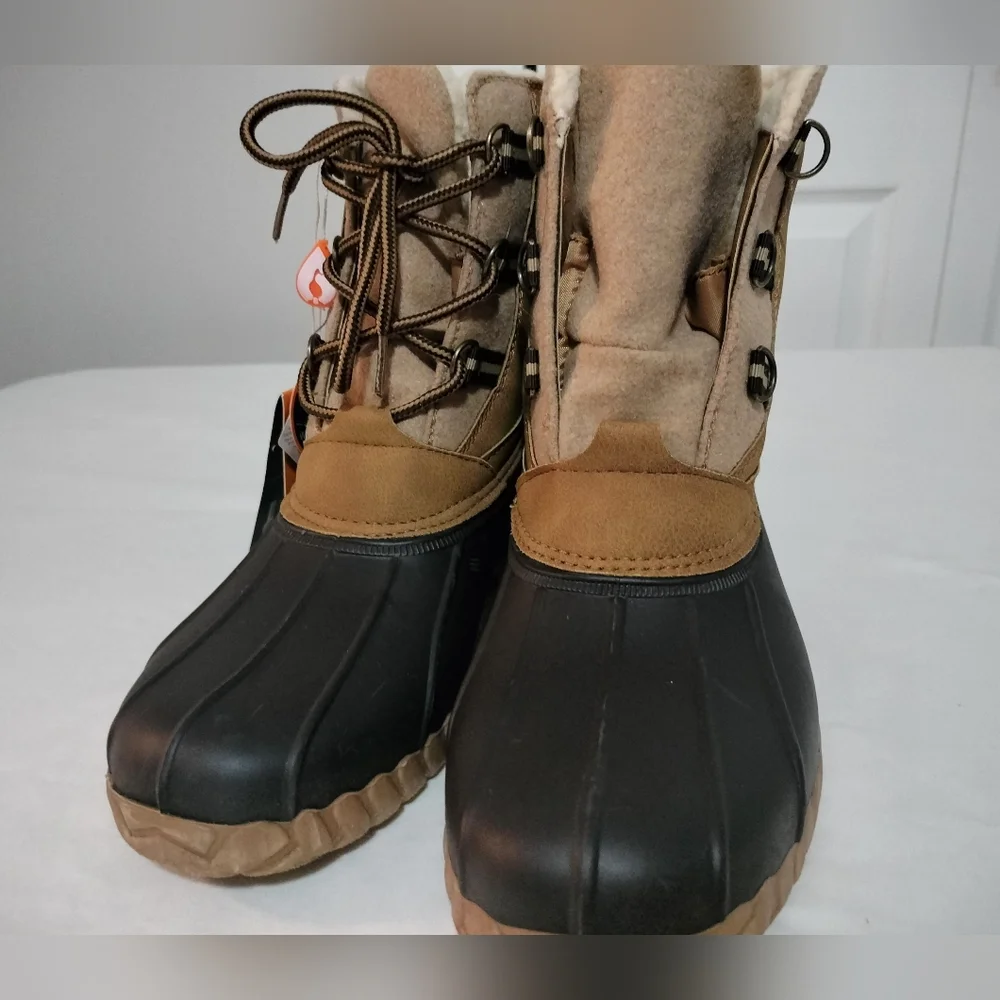 Sporto Nina Lace Up Duck Boots Woman's Size 8 - Picture 2 of 7